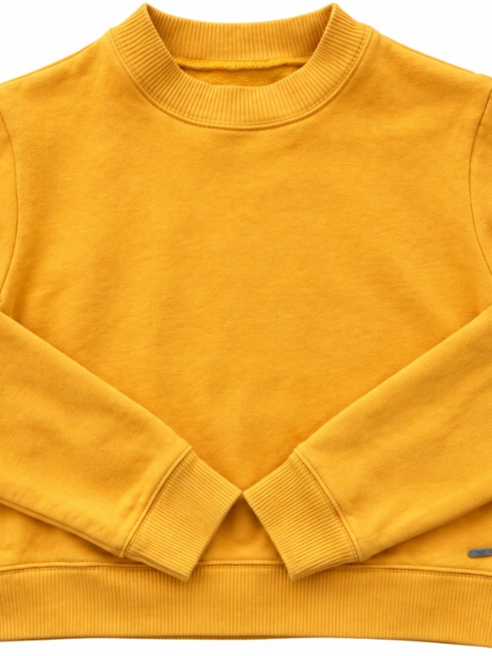 Hollister Women's Crewneck Sweatshirt in Mustard Yellow